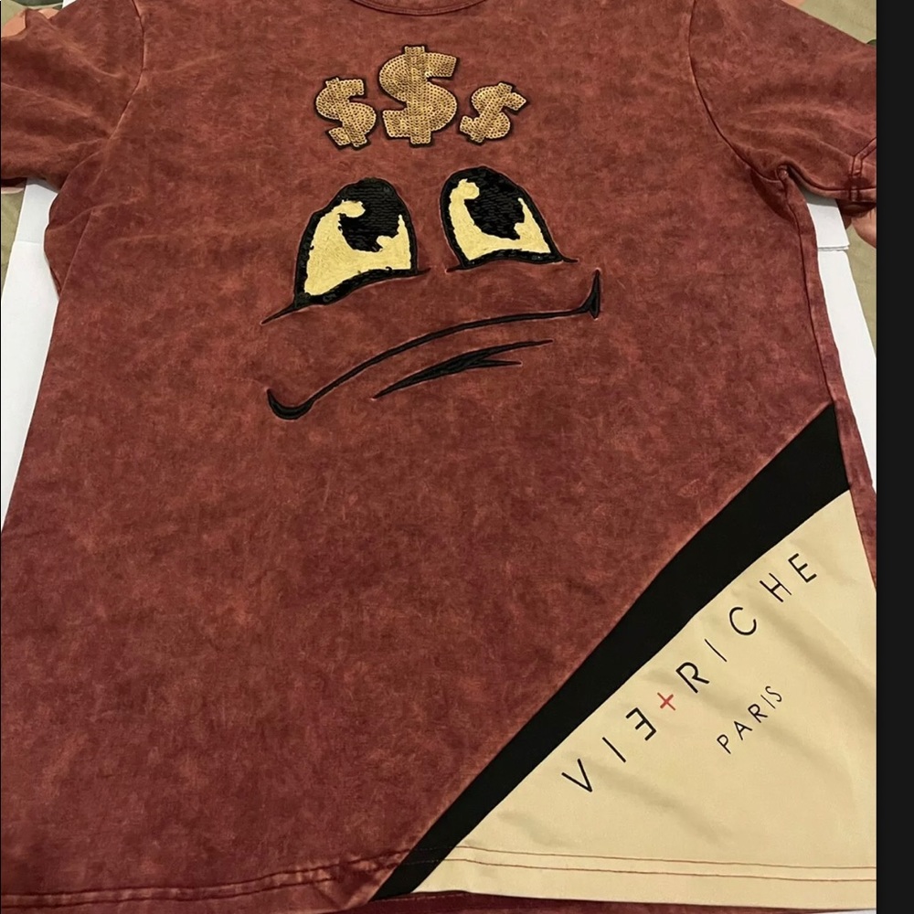 VIE RICHE MONEY MIND TEE, New With Tag “XL”